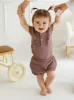  KR Baby-Body aus Bambus-Musselin für Mädchen – Choco