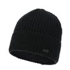 Wintermütze Herren, schwarz, mit Merinowolle, Jeffrey