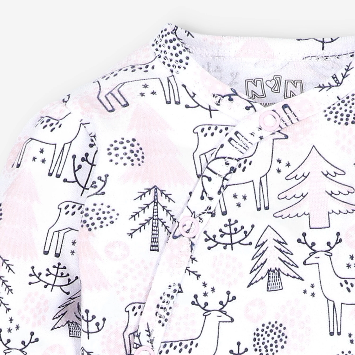 Roses Baby-Sweatshirt mit Kapuze – Ecru