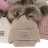 Winterset Mädchen: Mütze und Schal mit zwei Bommeln Rosa Jazz