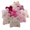 Wintermütze für Mädchen, violett, mit Merinowolle, Mesyna