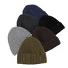 Wintermütze Herren 100% extrafeine Merinowolle Navy Blau Nathan