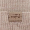 Herbst und Frühlingsset Mädchen: Mütze und Schlauchschal, violett, 100% Merinowolle, Magenta