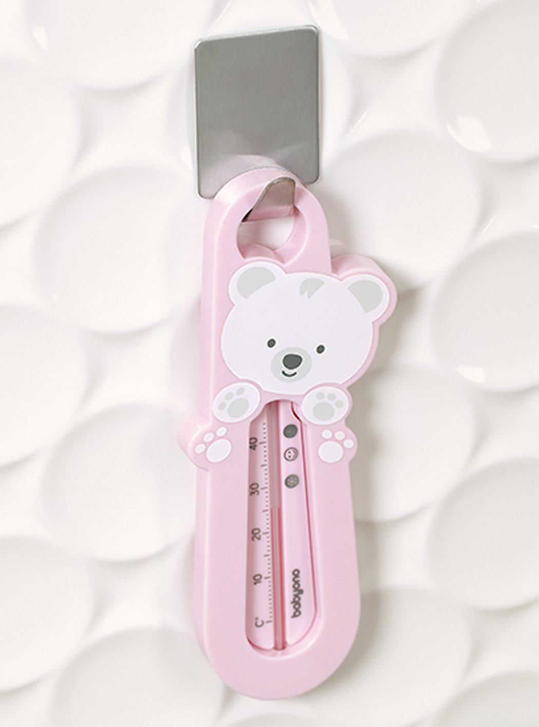 Badewannenthermometer Teddybär rosa