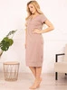 Mutterschaft Stillhemd Sunny Midi - Nude