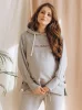 Oh Baby! Graues, übergroßes Umstands-Sweatshirt