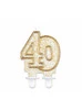 Świeczka B&C cyferka "9" - Gold glitter