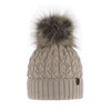 Wintermütze Damen mit Bommel Beige Katty
