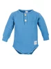  Polo-Baby-Body DR Natural Waffel - Denim