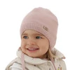 Herbst und Frühlingsmütze für Mädchen, rosa, wiązana, Svenja
