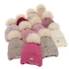 Wintermütze für Mädchen, lila, mit Merinowolle, Basma