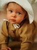  Natürliches Waffel-Baby-Sweatshirt – Kamel