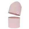 Herbst und Frühlingsset Mädchen baumwolle: Mütze und Schlauchschal, Rosa, Rumilla