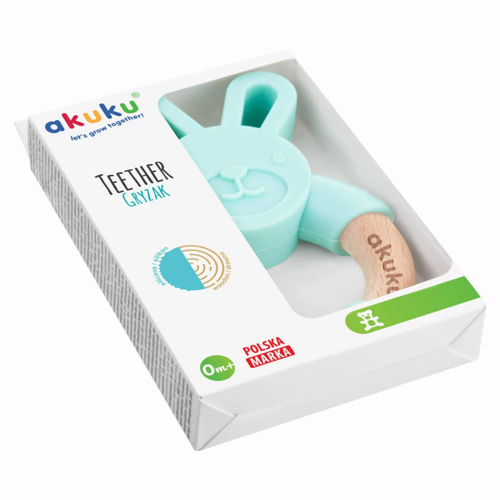 Akuku Gryzak Silikonowy Smok