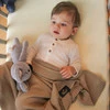 Baby und Kinder Decke aus 50% Bambus-Fasern, 50% Bamwolle Rot Bing