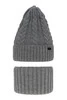 Winterset Jungen: Mütze und Schlauchschal Grau Colins