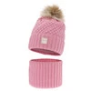 Winterset Mädchen: Mütze und Schlauchschal mit Bommel Rosa Alena