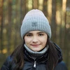 Winterset Mädchen: Mütze und Schlauchschal Rosa Tasha
