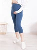 Kurze umstandsleggings 3/4 indygo