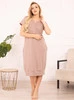 Mutterschaft Stillhemd Sunny Midi - Nude