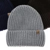 Wintermütze Herren, khaki, 100% Merinowolle, Berno
