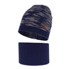 Herbst und Frühlingsset Jungen: Mütze und Schlauchschal, mit Baumwolle, Navy Blau Carter