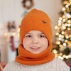 Winterset für Jungen: Mütze und Schlauchschal in Orange Romeo