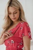 Lovely Dress Umstands- und Stillkleid, Koralle, kurze Ärmel