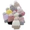 Winterset Mädchen: Mütze und Schlauchschal mit Bommel Rosa Rosalin
