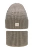 Winterset Mädchen: Mütze und Schlauchschal Beige Tasha