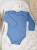 Langarm-Baby-Body – Farbe Ozean