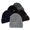 Wintermütze Herren 100% extrafeine Merinowolle Navy Blau Berno