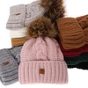 Wintermütze Damen mit Bommel Grau Euforia