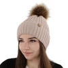 Wintermütze Damen mit Bommel Schwarz Savona
