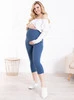 Kurze umstandsleggings 3/4 indygo