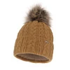 Wintermütze Damen mit Bommel Camel Omega