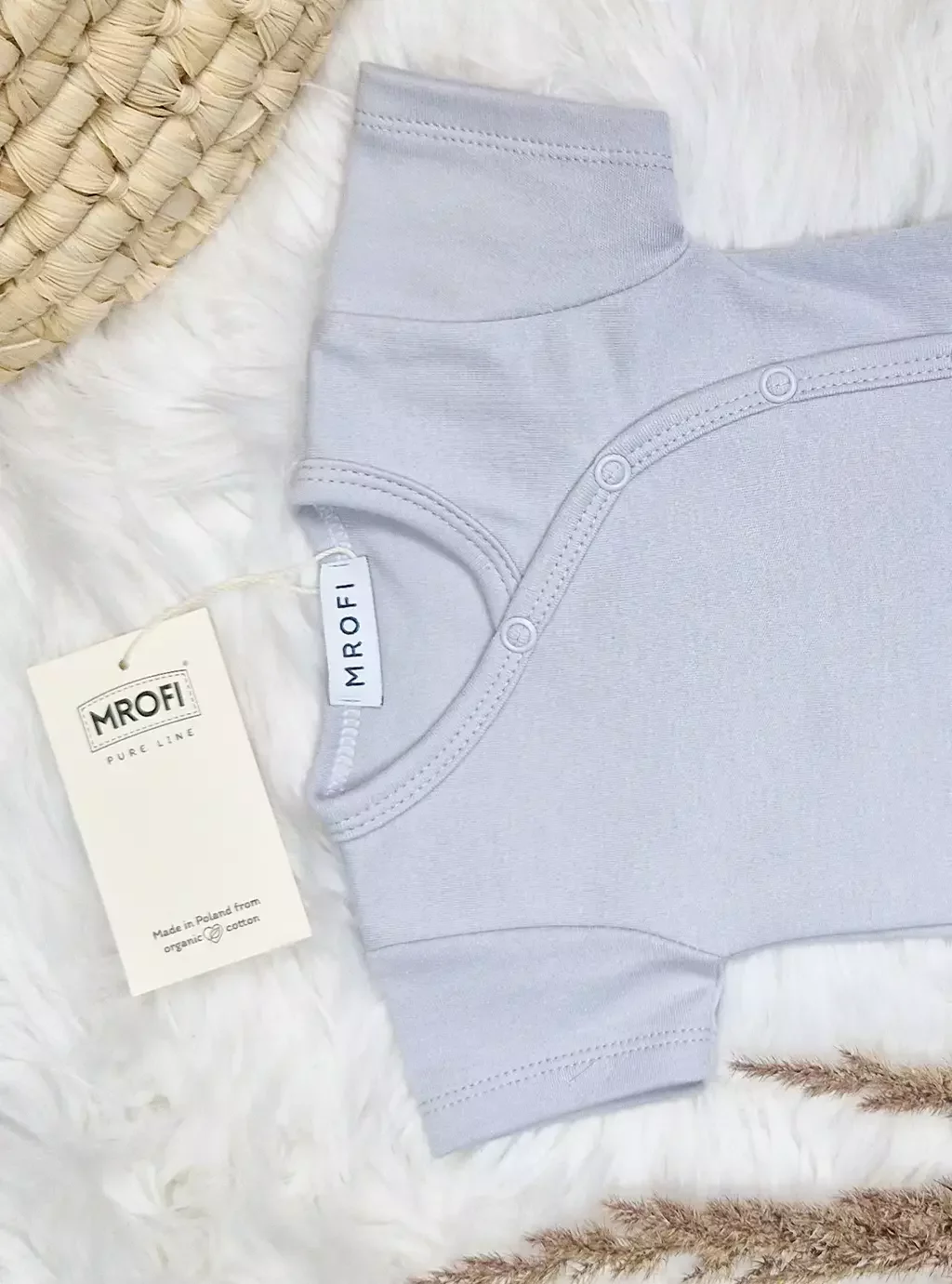 MROFI Umschlag-Babybody - Grau