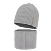 Jungen Mütze und Schal Herbst, Frühling Set,, mit Baumwolle, grau, Norwin