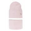 Herbst und Frühlingsset Mädchen: Mütze und Schlauchschal, mit Baumwolle, Rosa Amarilla