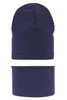 Herbst und Frühlingsset Jungen: Mütze und Schlauchschal Navy Blau Hazel