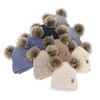 Winterset für Jungen: Mütze und Schlauchschal aus 100% extrafeiner Merinowolle in Beige Konor