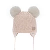 Wintermütze für Mädchen mit Bommel Beige Emila