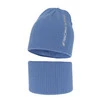 Herbst und Frühlingsset Jungen: Mütze und Schlauchschal, mit Baumwolle, Blau Kolorado