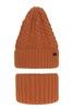 Winterset Jungen: Mütze und Schlauchschal Orange Colins