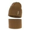 Herbst und Frühlingsset Jungen: Mütze und Schlauchschal, mit Baumwolle, Camel Timothe