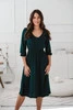  Lovely Dress Midi-Umstands- und Stillkleid, 3/4-Ärmel, Marineblau