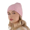 Wintermütze Damen 100% extrafeine Merinowolle Burgunder Ariga