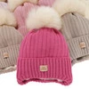 Wintermütze für Mädchen, lila, mit Merinowolle, Basma