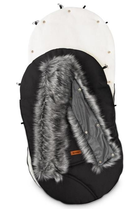 Sensillo Kinderwagen Schlafsack Eskimo Polar- Black