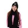 Schlauchschal Damen Merinowolle Violett Loretta